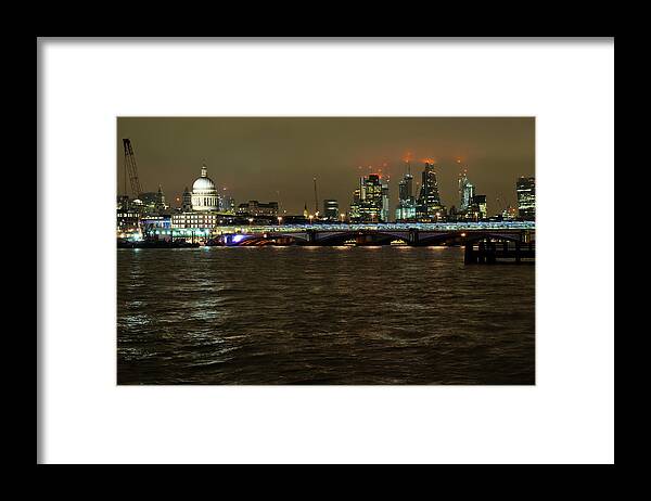 Thames Framed Print featuring the photograph Blackfriars Bridge in London by Angelo DeVal