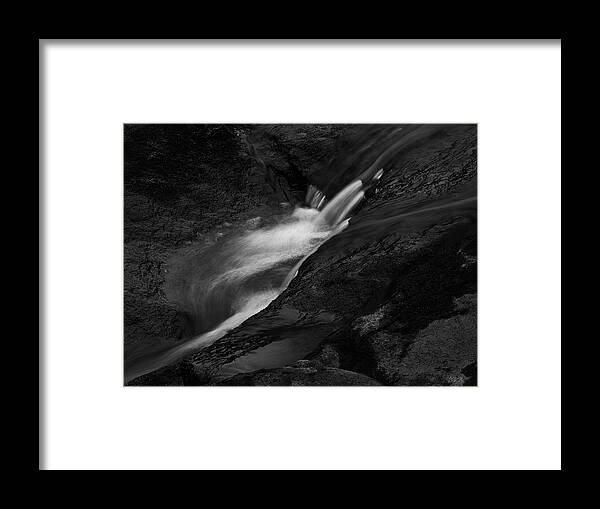 Abstract Framed Print featuring the photograph Blackstone River LXV BW by David Gordon