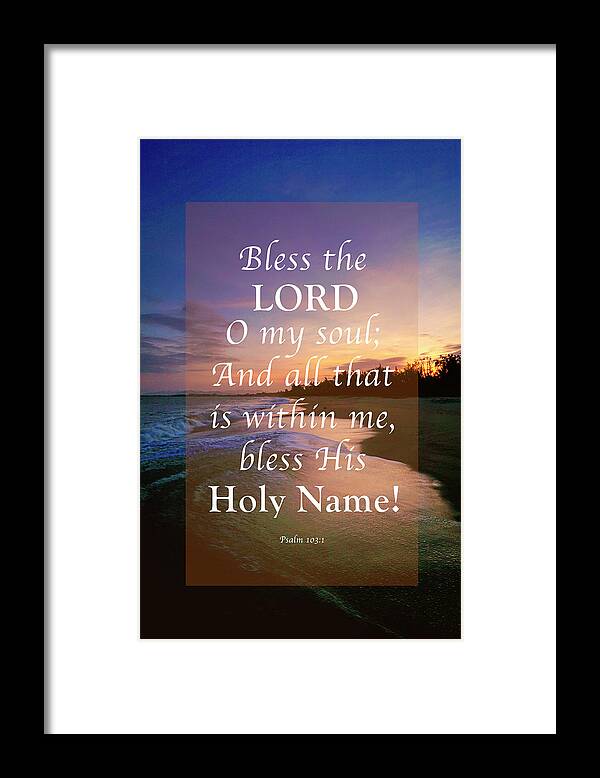  Psalm 103 1-8 Bless The Lord Bible Verse Posters for