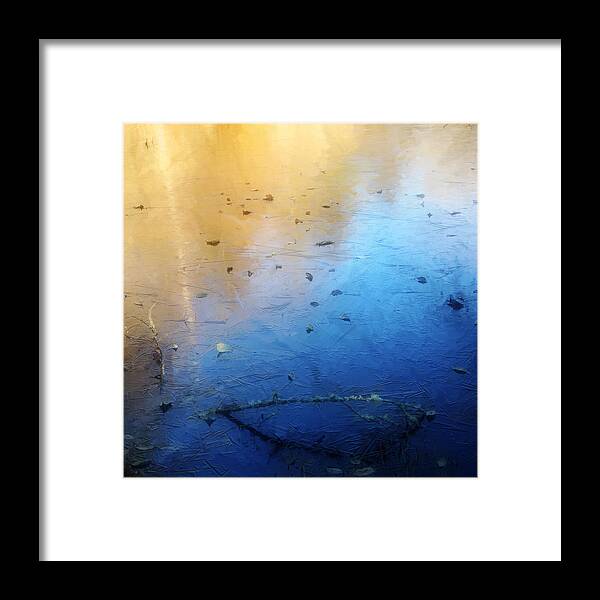 Bloedel Framed Print featuring the mixed media Bloedel Pond Abstract 2 by Vicki Hone Smith