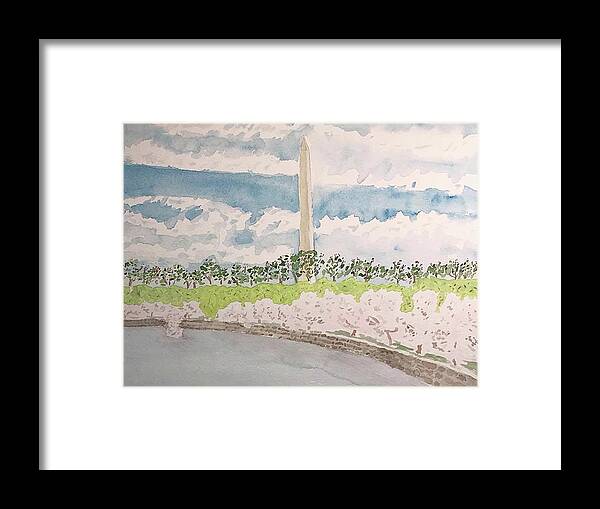  Framed Print featuring the painting Blossoms Ohio Drive by John Macarthur