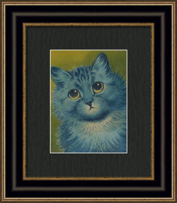 Blue Cat by Louis Wain