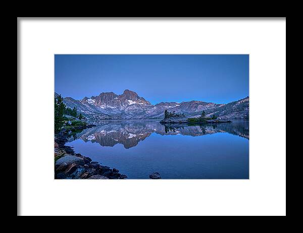 Landscape Framed Print featuring the photograph Blue Hour in Garnet Lake by Romeo Victor