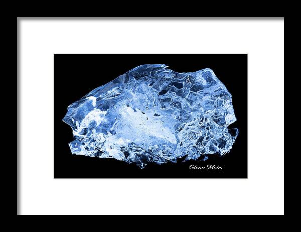 Glacial Artifact Framed Print featuring the photograph Blue Ice Sculpture 5 by GLENN Mohs