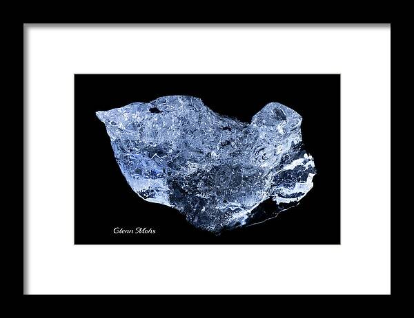Glacial Artifact Framed Print featuring the photograph Blue Ice Sculpture 9 by GLENN Mohs