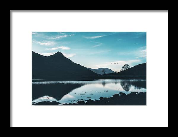 Landscape Framed Print featuring the photograph Blue Morning by Philippe Sainte-Laudy