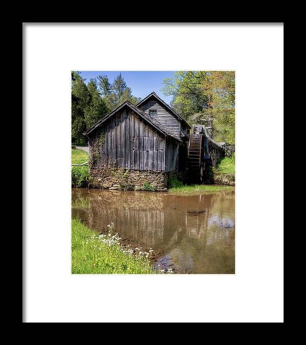 Mabry Mill Framed Print featuring the photograph Blue Ridge Parkway - Mabry Mill by Susan Rissi Tregoning