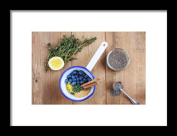 Catalonia Framed Print featuring the photograph Blueberry Jam with Chia Seeds by Enrique Díaz / 7cero