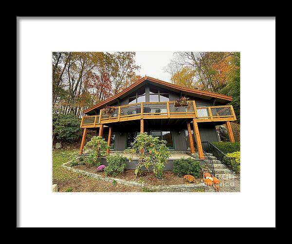 House Framed Print featuring the photograph Bluestone Chalet Boone, North Carolina by Catherine Ludwig Donleycott