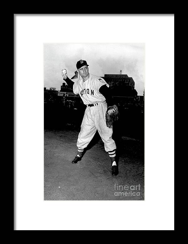 People Framed Print featuring the photograph Bobby Doerr by Kidwiler Collection