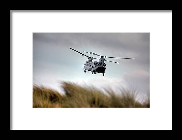 Chinook Framed Print featuring the photograph Boeing CH-47 Chinook helicopter by Paul Thompson