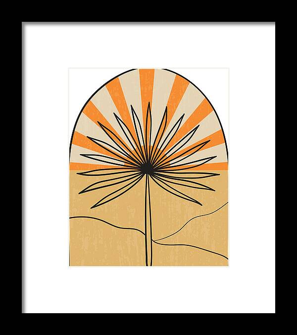 Set of 4 posters abstract female and leaves silhouettes in boho style,  Collection of paradise women #2 Acrylic Print by Mounir Khalfouf - Fine Art  America