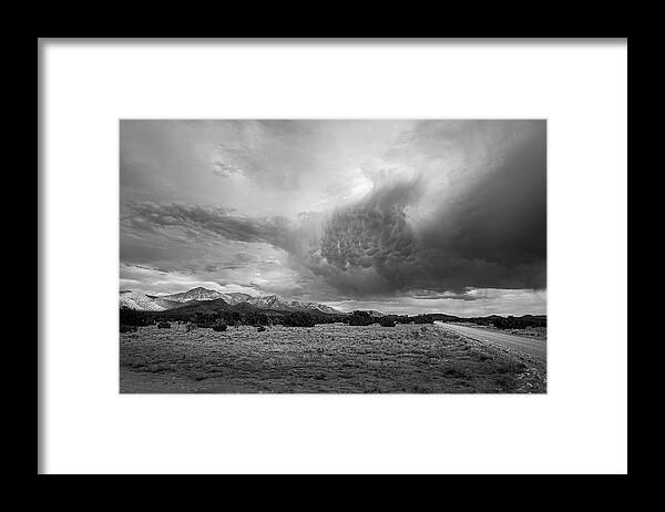 Southwest Framed Print featuring the photograph Boiling Cloud near Cerrillos and Madrid New Mexico by Mary Lee Dereske