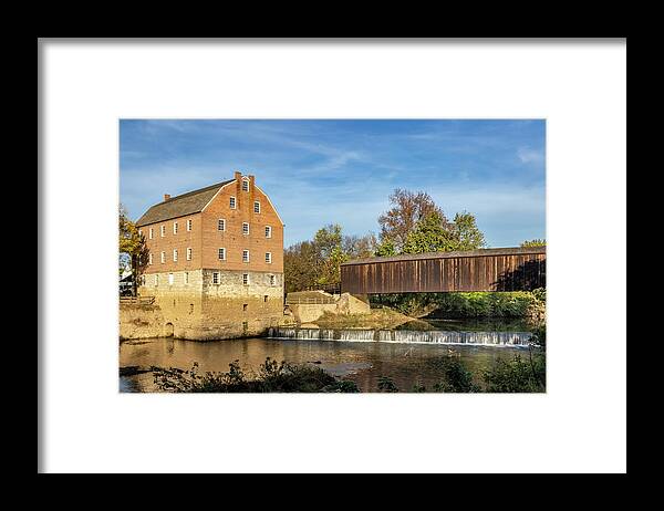 Missouri Framed Print featuring the photograph Bollinger Mill and Burfordville Covered Bridge by Harold Rau