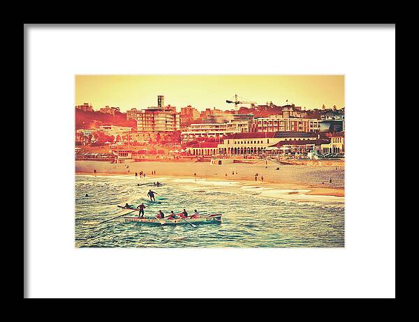North Bondi Beach Afternoons Framed Print featuring the photograph Bondi Arvos by Az Jackson