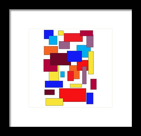 Abstract Framed Print featuring the digital art Boogie by George Pennington