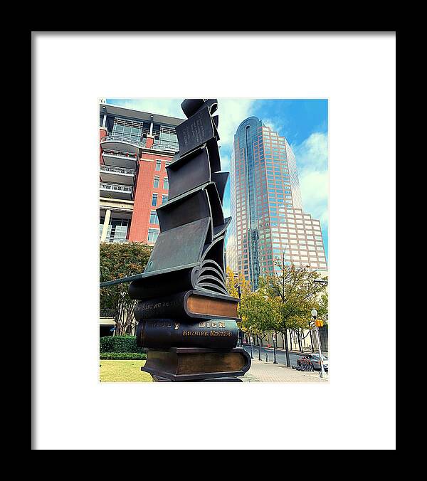 Charlotte Framed Print featuring the photograph Books Bigger Than Buildings by Lee Darnell