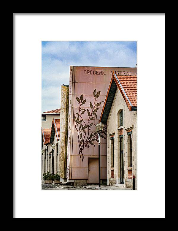Programmatic Framed Print featuring the photograph Bookshelf Books in Provence France by Matthew Bamberg