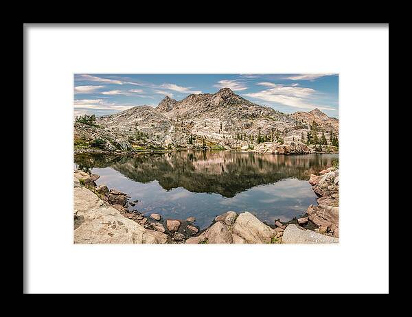 Desolation Wilderness Framed Print featuring the photograph Boomerang Lake by Gary Geddes