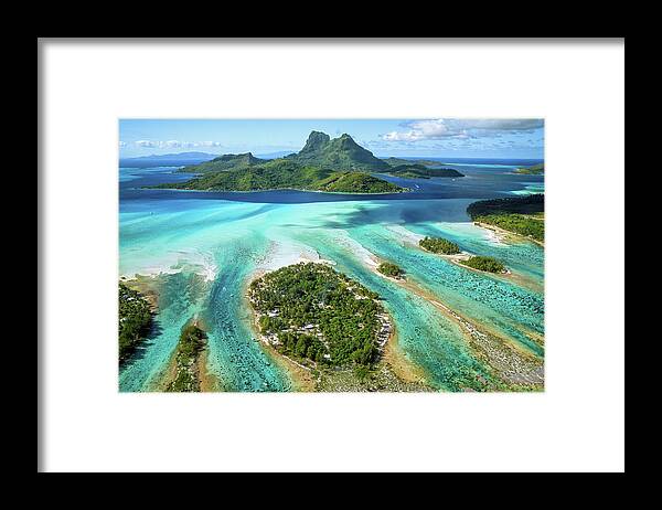 Bora Bora Framed Print featuring the photograph Bora Bora by Olivier Parent
