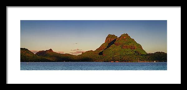 Bora Bora Framed Print featuring the photograph Bora Bora - panorama by Olivier Parent