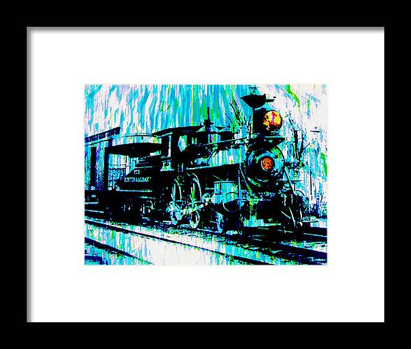 Boston & Albany Framed Print featuring the digital art Boston and Albany Train by Cliff Wilson