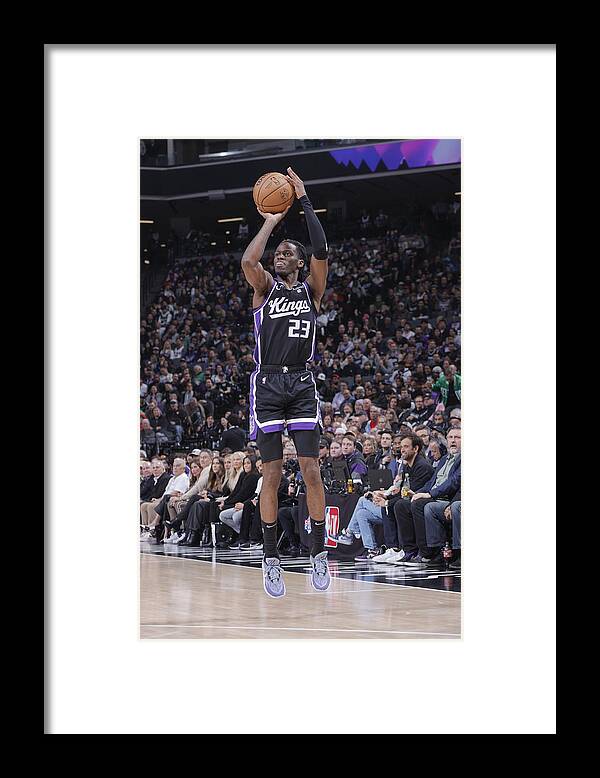 Nba Pro Basketball Framed Print featuring the photograph Boston Celtics v Sacramento Kings by Rocky Widner