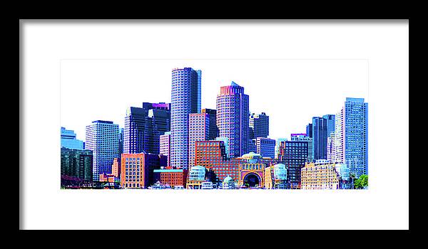 Landscape Framed Print featuring the mixed media Boston Pops No Background by Sharon Williams Eng