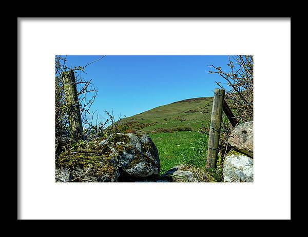 Knocknarea Mountain Framed Print featuring the photograph Bottom of Knocknarea Mountain Ireland by Lisa Blake
