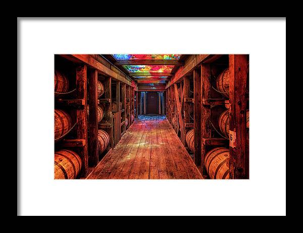 Bourbon Framed Print featuring the photograph Bourbon Under Glass by Susan Rissi Tregoning