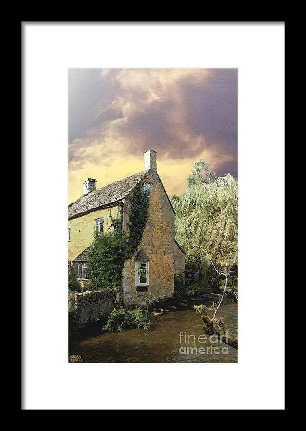 Bourton-on-the-water Framed Print featuring the photograph Bourton on the Water by Brian Watt