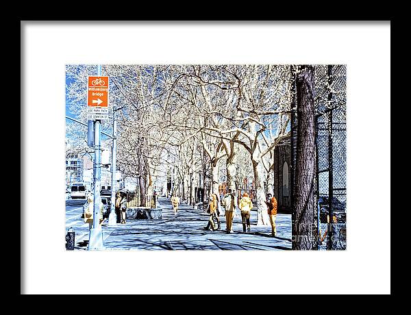 Bowery Infrared Colors Framed Print featuring the photograph Bowery Infrared Colors in New York City by John Rizzuto