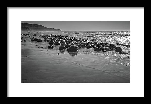 Beach Framed Print featuring the photograph Bowling Ball Beach by Mike Fusaro