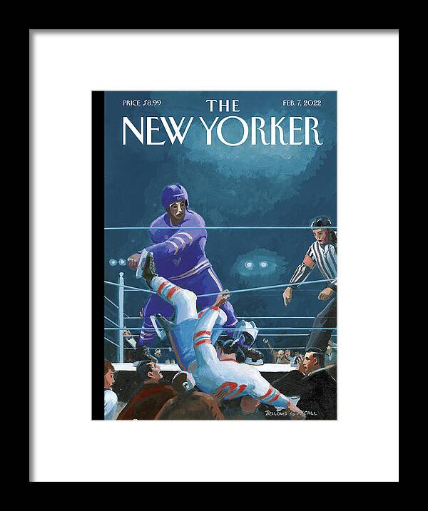 Sports Framed Print featuring the painting Boxing Rink by Bruce McCall