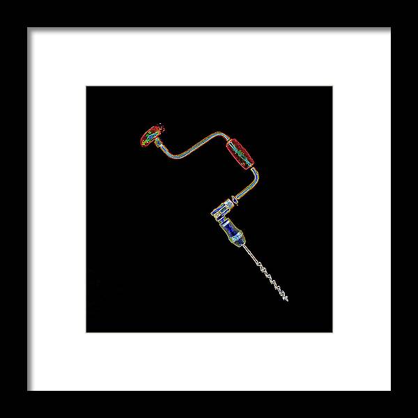 Abstract Framed Print featuring the photograph Brace and Bit by Ira Marcus