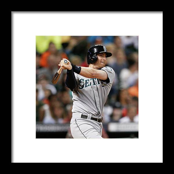 American League Baseball Framed Print featuring the photograph Brad Miller by Bob Levey