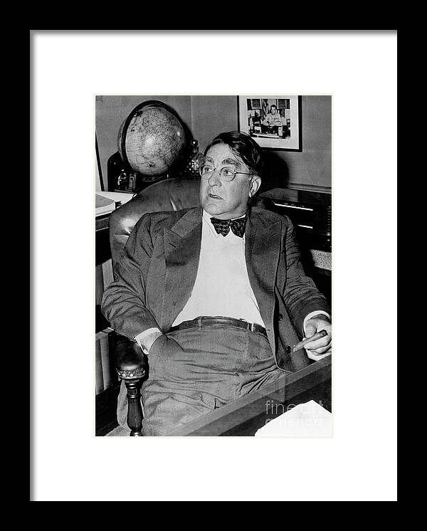 1910-1919 Framed Print featuring the photograph Branch Rickey by National Baseball Hall Of Fame Library