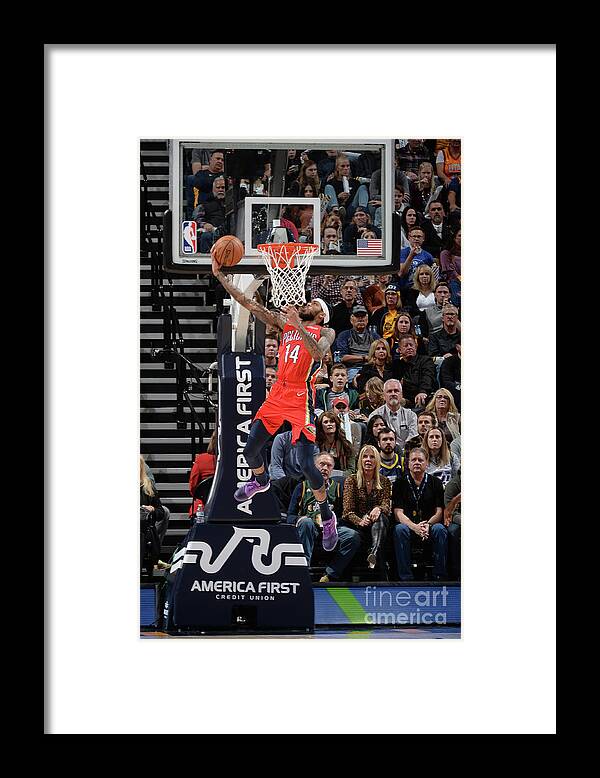 Nba Pro Basketball Framed Print featuring the photograph Brandon Ingram by Noah Graham