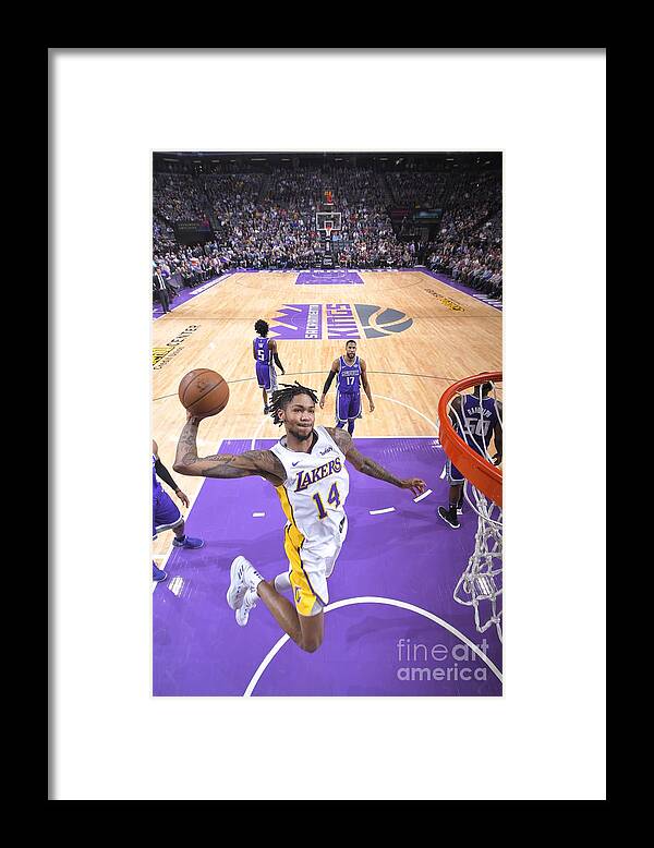 Nba Pro Basketball Framed Print featuring the photograph Brandon Ingram by Rocky Widner