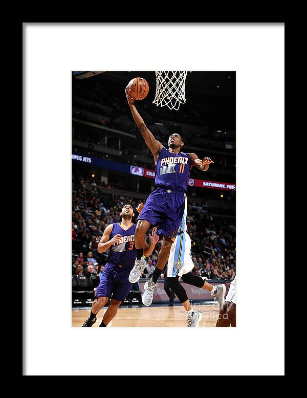 Nba Pro Basketball Framed Print featuring the photograph Brandon Knight by Garrett Ellwood
