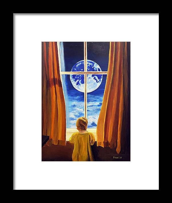 Earth Framed Print featuring the painting Brave New World by Thomas Blood