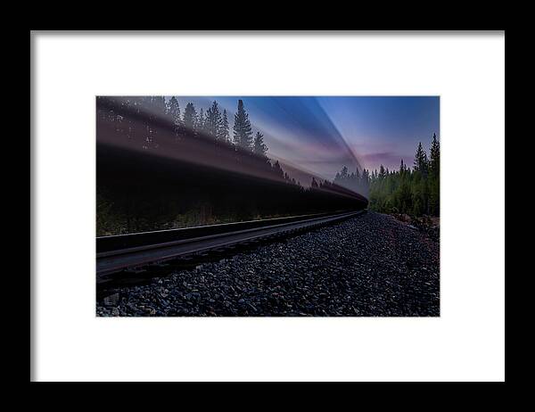 Slow Shutter Framed Print featuring the photograph Breaking the Calm by Mike Lee