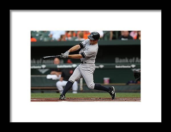 People Framed Print featuring the photograph Brett Gardner by Patrick Smith