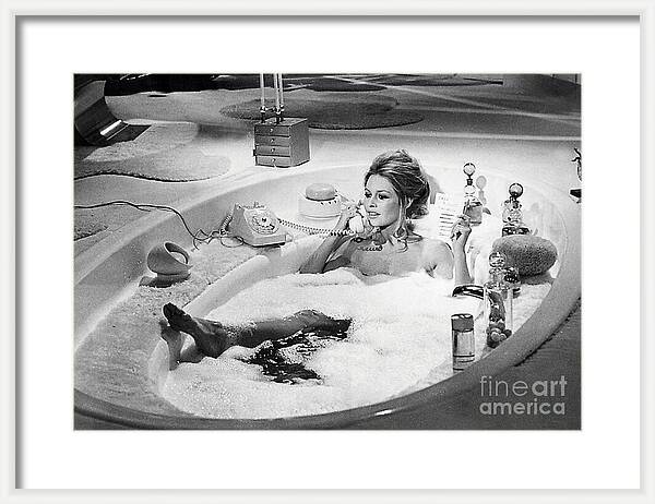 Brigitte Bardot in Tub, Black and White.jpg by Eileen Puig