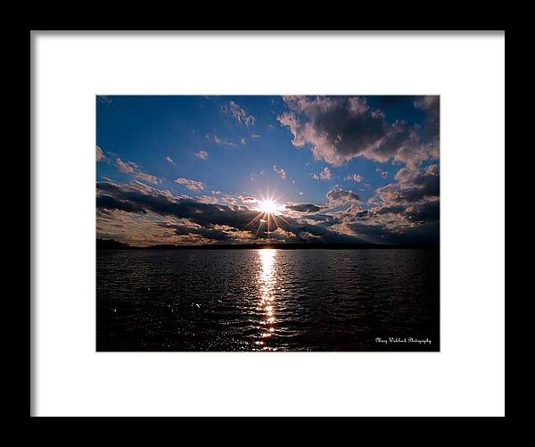 Sunset Framed Print featuring the photograph Brilliant Sun by Mary Walchuck