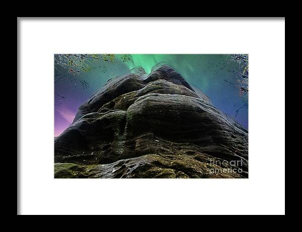 Mill Stones Framed Print featuring the photograph Brimham Rocks No. 7 by Doc Braham