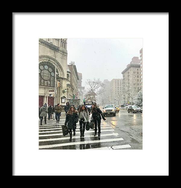  Framed Print featuring the photograph Broadway, West Side, NYC by Judy Frisk
