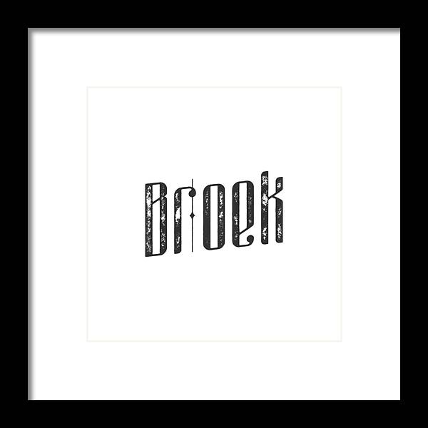 Broek Framed Print featuring the digital art Broek by TintoDesigns
