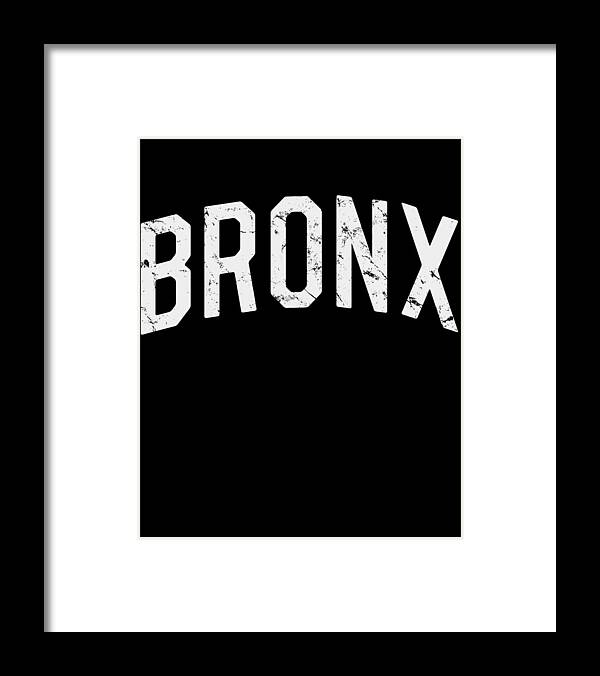 Funny Framed Print featuring the digital art Bronx by Flippin Sweet Gear