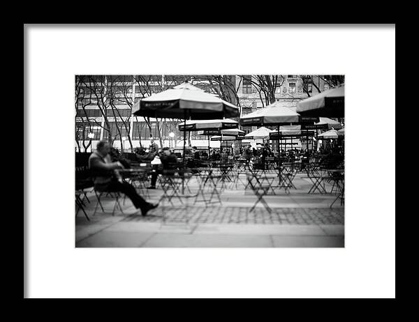Leica M9 Framed Print featuring the photograph Bryant Park, Manhattan by Eugene Nikiforov